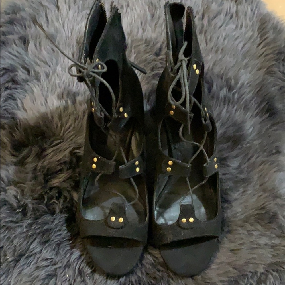 Zara laced up strappy sandal